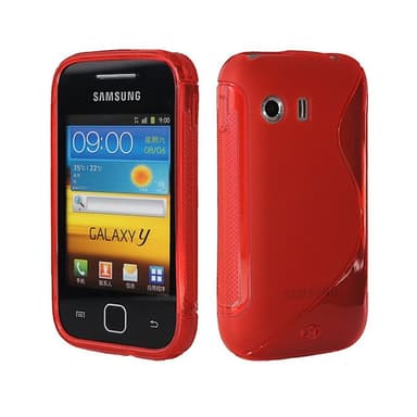 S Line silikon skal Samsung Galaxy Y (GT-s5360) Röd