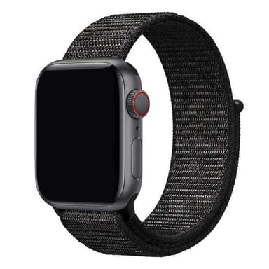 Apple Watch 42mm Nylon Armband - Black Pink
