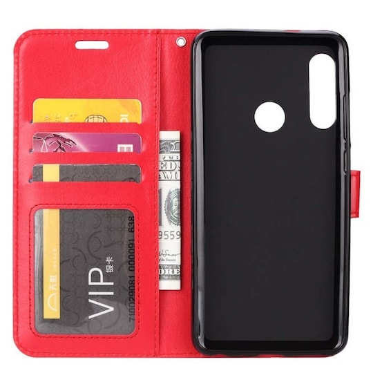 Mobilplånbok 3-kort Samsung Galaxy A20e (SM-A202F)  - Röd