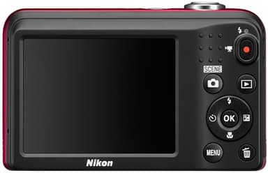 Nikon CoolPix A10 Kompaktkamera (röd)