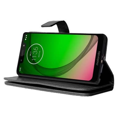 Dubbelflip Flexi 9-kort Motorola Moto G7 Play (XT1952)  - Svart
