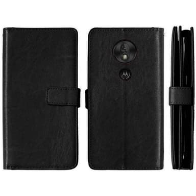 Dubbelflip Flexi 9-kort Motorola Moto G7 Play (XT1952)  - Svart