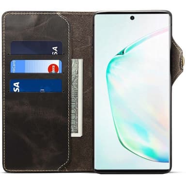 Mobilplånbok 3-kort äkta läder Samsung Galaxy Note 10 (SM-N970F)  -