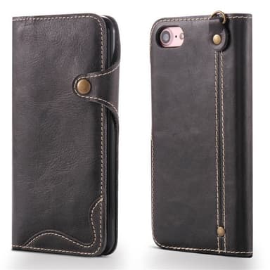 Mobilplånbok 3-kort äkta läder Apple iPhone 7 / 8 / SE (4.7"")  - Ox