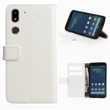 Mobilplånbok 2-kort Doro 8080 (5.7")  - Vit
