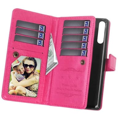 Dubbelflip Flexi 9-kort Huawei P30 (ELE-L29)  - Rosa
