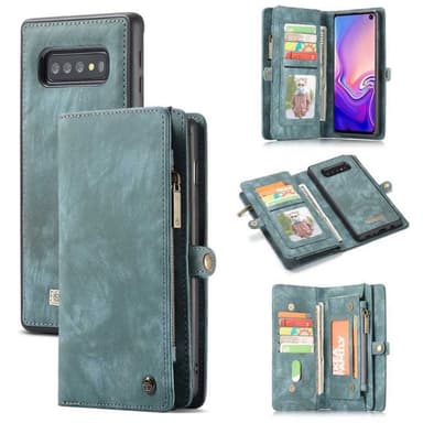 Multiplånbok 11-kort Samsung Galaxy S10 (SM-G973F)  - Blå