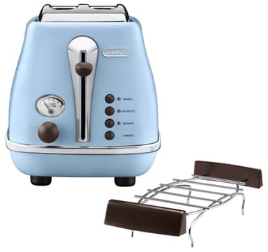 DeLonghi Icona Vintage brödrost CTOV2103 (blå) DeLonghi Icona Vintage brödrost CTOV2103 (blå)