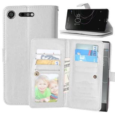 Dubbelflip Flexi 9-kort Sony Xperia XZ1 (G8341)  - Vit