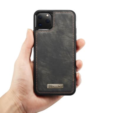 Multiplånbok CaseMe 11-kort Apple iPhone 11 Pro Max (6.5")  - Svart/G