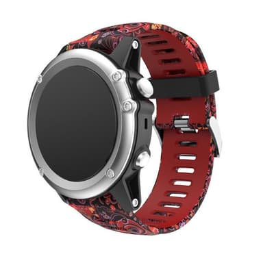 Camo Armband Garmin Fenix 3 / 5X / 5X Plus - Röd Jellyfi