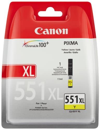 Canon Bläckpatron CLI-551XL Gul