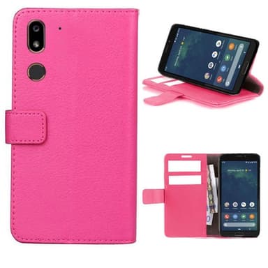 Mobilplånbok 2-kort Doro 8080 (5.7")  - Rosa