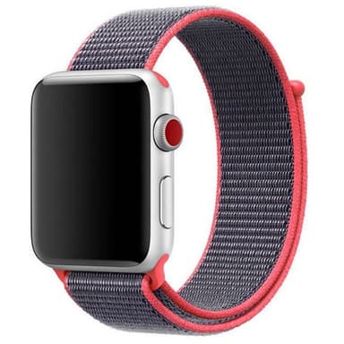 Apple Watch 38mm Nylon Armband - Electric Pink