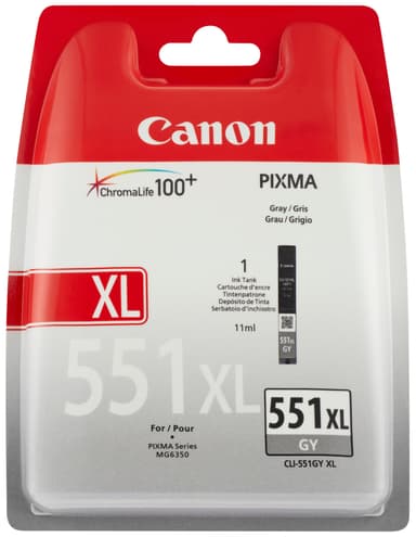 Canon Bläckpatron CLI-551XL Grå