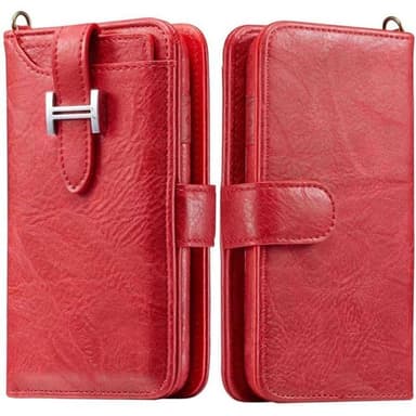 Multiplånbok 3i1 9-kort Samsung Galaxy S10E (SM-G970F) - Röd