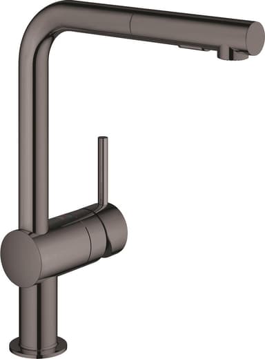 Grohe Minta blandare med L-hals och utdragbar dusch (hård grafit)