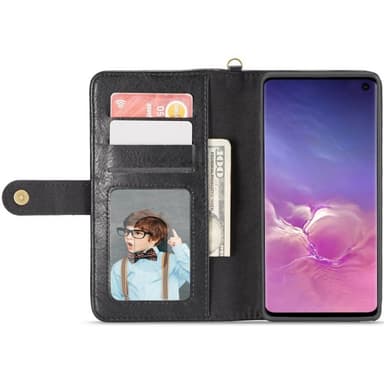Multiplånbok 3i1 9-kort Samsung Galaxy S10 (SM-G973F)  - Svart
