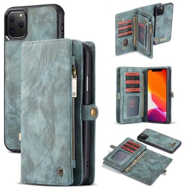 Multiplånbok CaseMe 11-kort Apple iPhone 11 Pro Max (6.5")  - Blå