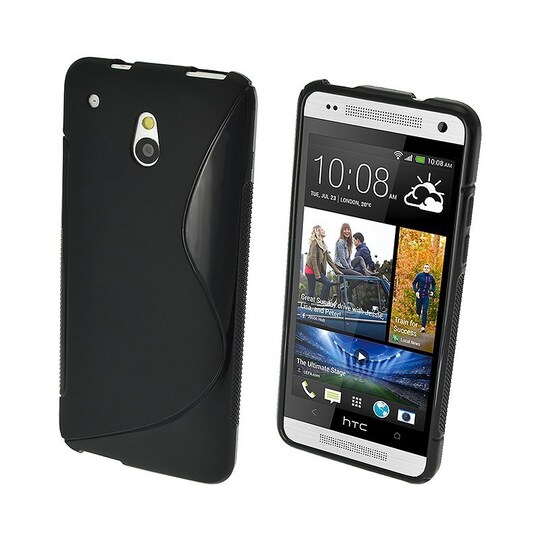 S Line silikon skal HTC ONE Mini (M4/601e) Svart
