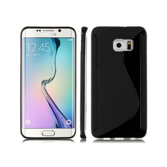 S Line silikon skal Samsung Galaxy S6 Edge Plus (SM-G928F) Svart