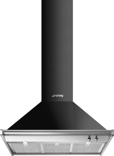 Smeg Serie Classic Vägghängd Köksfläkt KD100HNE (svart 100cm)