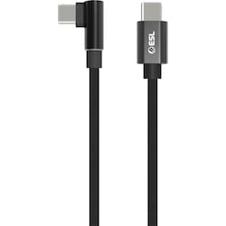 ESL USB-C till USB-C gamingkabel 1 m (svart)