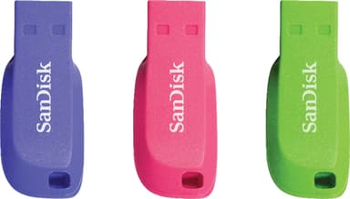 SanDisk Cruzer Blade USB 2.0 32 GB USB minne 3-pack