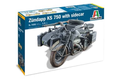 ITALERI 1: 9 - Zundapp KS 750 w / Sidobil