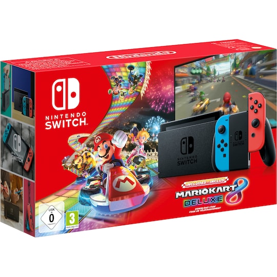 Nintendo Switch gaming konsol 2019: Mario Kart 8 Deluxe bundle