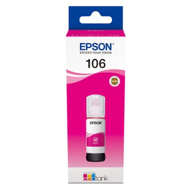 Epson bläckpåfyllning 106 EcoTank Magenta Epson bläckpåfyllning 106 EcoTank Magenta