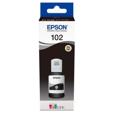 Epson påfyllningsbläck 102 EcoTank Svart