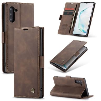 CaseMe Smart Magnet 2-kort Samsung Galaxy Note 10 (SM-N970F)  - Coffee