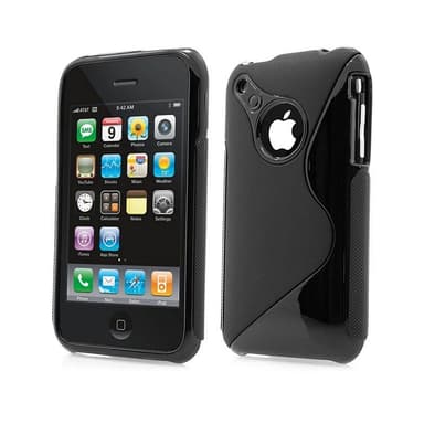 S Line silikon skal Apple iPhone 3/3G/3GS Svart