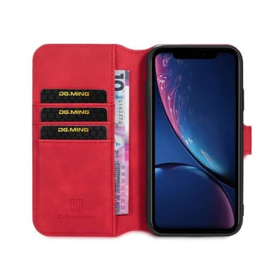 DG-Ming mobilplånbok 3-kort Apple iPhone 11 (6.1")  - Röd
