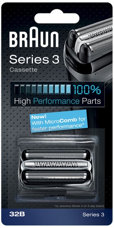 Braun Series 3 Cassette 32B (svart)