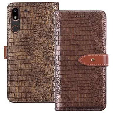 Mobilplånbok Crocodile Doro 8080 (5.7")  - Guld