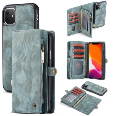 Multiplånbok CaseMe 11-kort Apple iPhone 11 (6.1")  - Blå