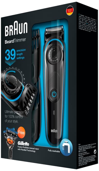Braun skäggtrimmer BT3040 + rakhyvel
