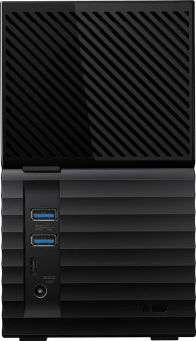 WD My Book Duo 20 TB extern hårddisk (svart/grå)