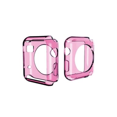 Caseonline Apple Watch 42mm Silikon skal Rosa