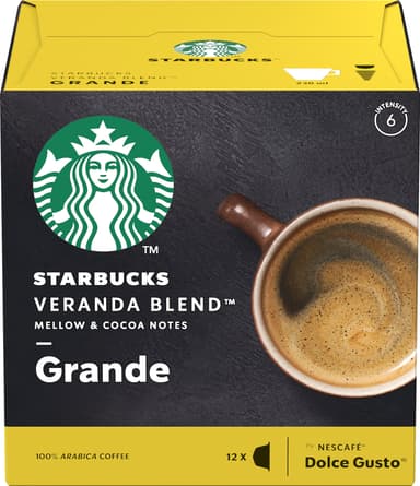 Starbucks Veranda Blend Coffee Pods by Nescafé Dolce Gusto