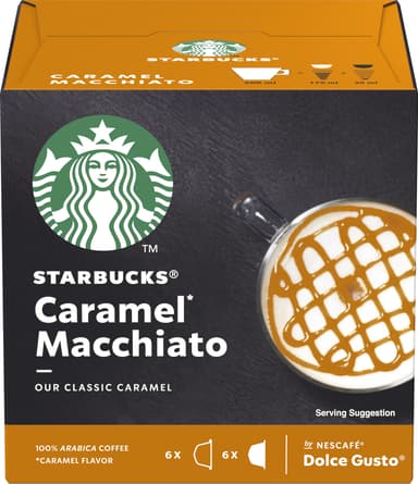 Starbucks Caramel Macchiato Coffee Pods by Nescafé Dolce Gusto