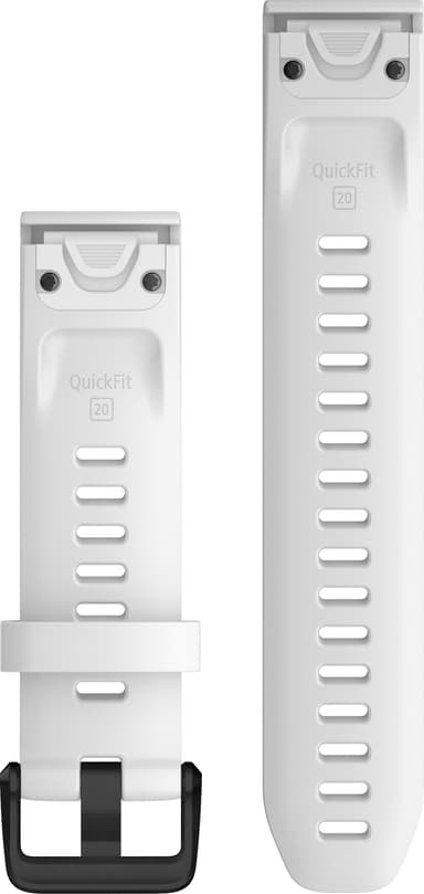 Garmin QuickFit silikonarmband 20 mm (vitt/svart)