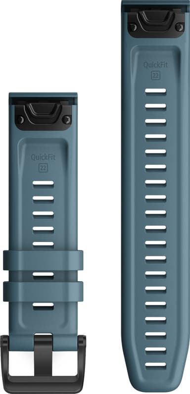 Garmin QuickFit silikonarmband 22 mm (blått/svart)