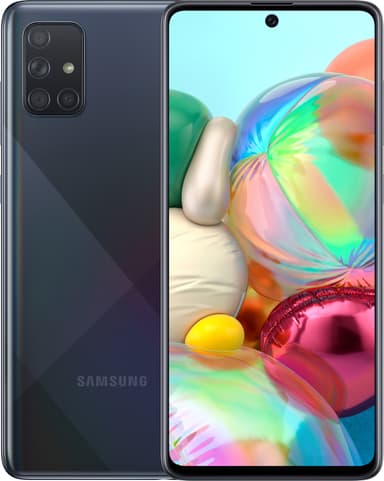 Samsung Galaxy A71 smartphone (svart)