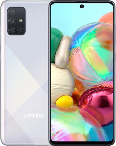 Samsung Galaxy A71 smartphone (silver)