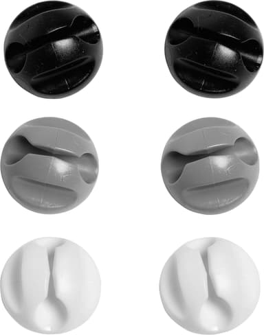 D-Line kabelklämma 6-pack (flera färger)