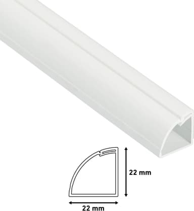 D-Line kabellist 3-pack (1 m/vit)