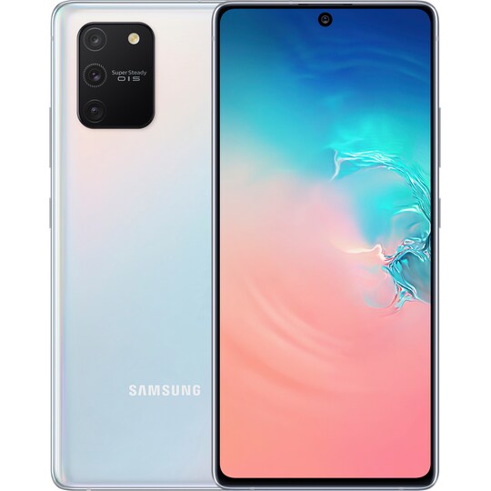 Samsung Galaxy S10 Lite smartphone (prism white)